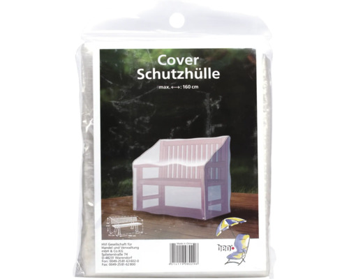 Schutzhülle für Gartenbank, maximale Breite 160 Zentimeter