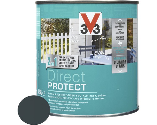 Laque couleur V33 Direct Protect anthracite 0.5 l