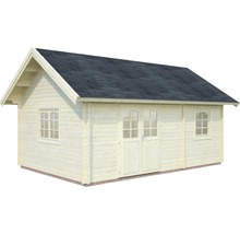 Abri de jardin Palmako Sandra 29,9 m² avec plancher 689 x 470 cm naturel