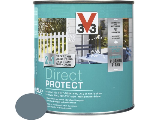 Laque couleur V33 Direct Protect pétrole 0.5 l