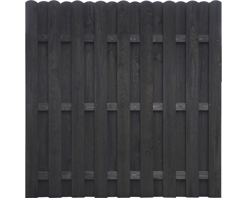 Hauptelement Dieter 180 x 180 cm anthrazit Clôture en bois avec lattes et traverses