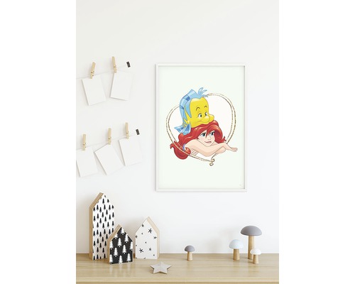 Illustration d''Ariel et Polochon dans un cadre blanc