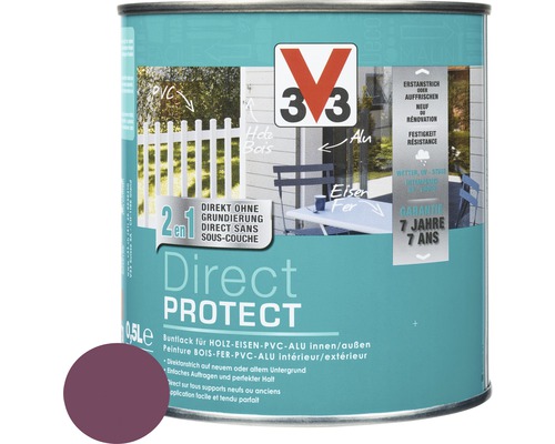 Laque couleur V33 Direct Protect violet 0.5 l