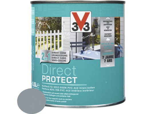 Laque couleur V33 Direct Protect gris clair 0.5 l