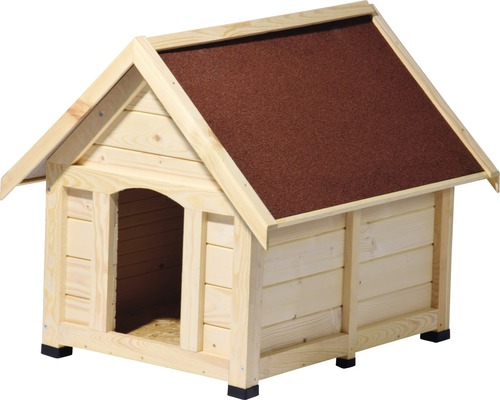 Holz Hundehütte mit Dach