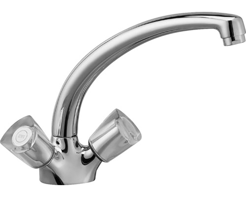 KWC ZOE Spültischarmatur – Chrom, Mit Brausefunktion, 8 L/Min, Keramikkartusche