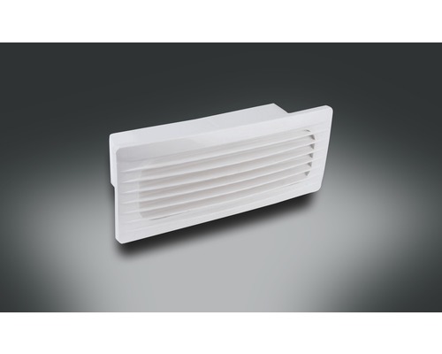 Raccord direct de grille extérieure Rotheigner avec clapet anti-retour blanc 220x54 mm