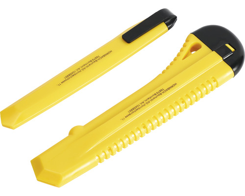 Deux cutters avec boîtier en plastique