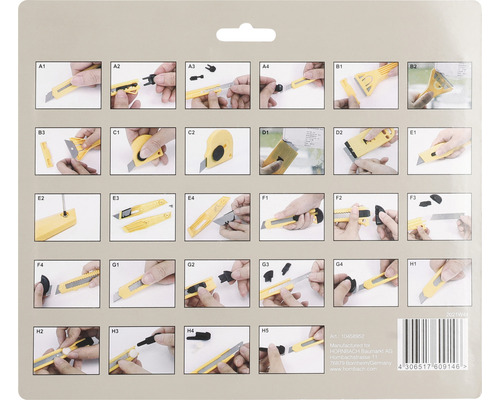 Anleitung für ein Universalmesser Set