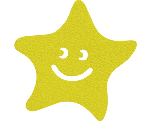 Étoile jaune avec visage