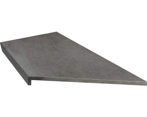 Treppenstufe aus Steinzeug in Dreiecksform