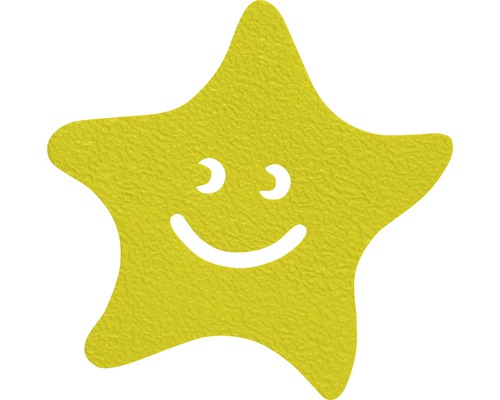 Autocollant de baignoire en forme d''étoile avec visage