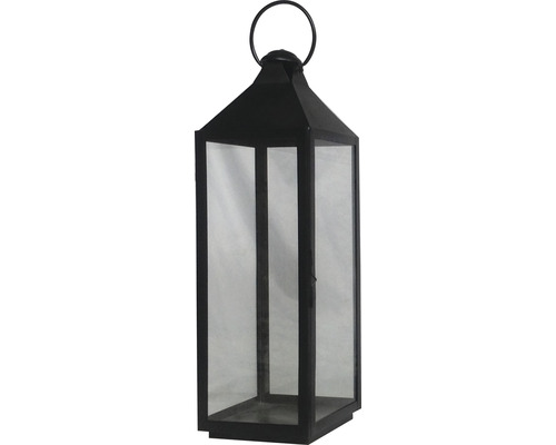 Lanterne Lafiora métal 24 x 23 x 75 cm noir