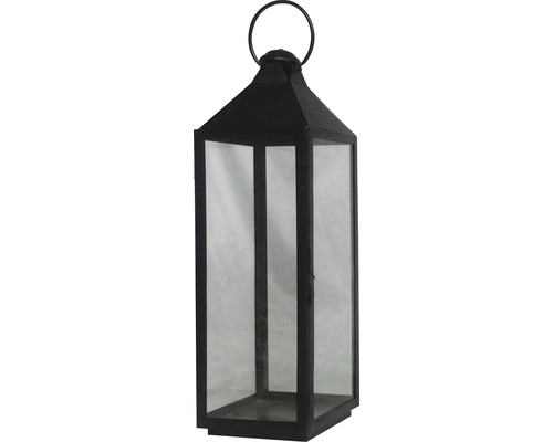 Lanterne Lafiora métal 20 x 19 x 56 cm noir