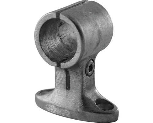 Mittelsütze 1" grau Ø 33.7 cm Rohrverbinder mit Fussplatte aus Metall