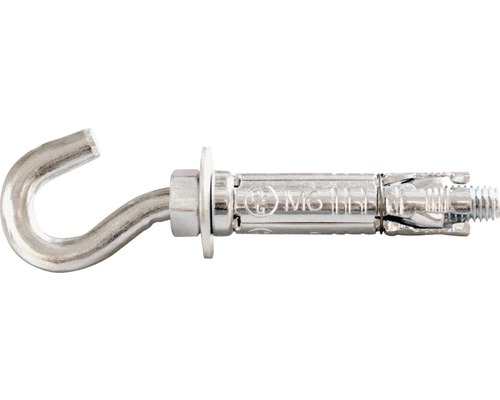Spreizanker Tox m.Haken Pirat Sven-S M6x40, 50 Stück Metallischer Spreizdübel mit Haken