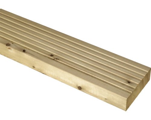 Geriffelte Holzterrasse Diele