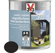 Lasure pour bois V33 Les Opaques noir réglisse 750 ml