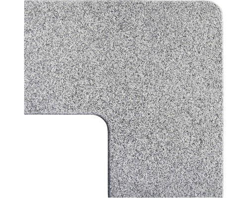 FLAIRBordure de piscine STONE Iceland white gris pièce d'angle intérieure + extérieure arrondie 60x35/60x35x3 cm