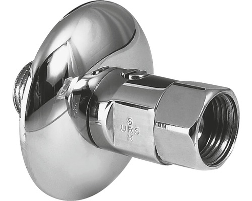 Vissage d'arrêt 1/2" x 1/2" Robinet d''arrêt d''angle en métal avec rosace murale