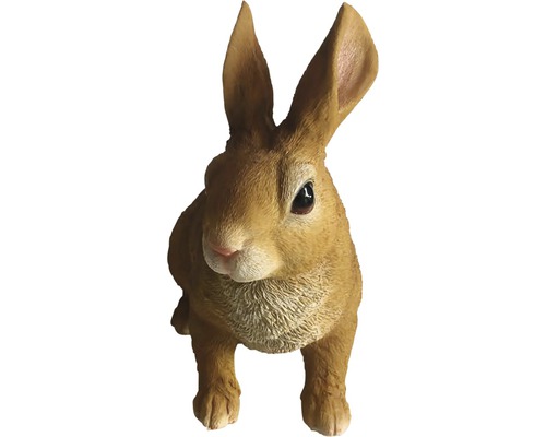 Figurine décorative Lafiora lapin debout 31 cm brun