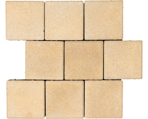 Pavé Caravel nuancé beige 16 x 16 x 6 cm