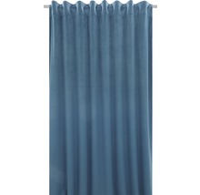 Vorhang mit Universalband Velvet blau 140x280 cm-thumb-0