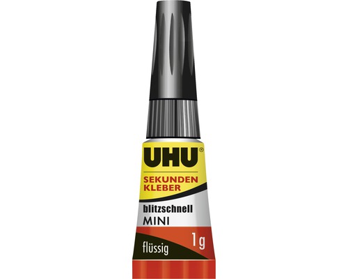 Uhu Sekundenkleber Mini, 1 Gramm, flüssig
