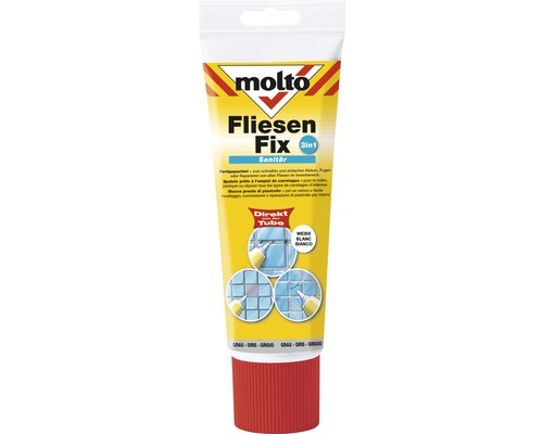 Molto Fliesen Fix Sanitär gebrauchsfertige Spachtelmasse in der Tube