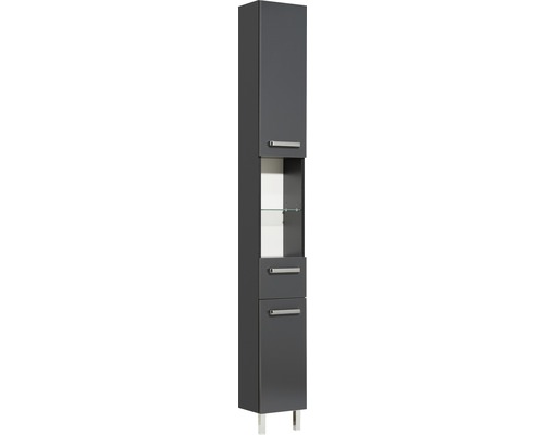 Armoire haute Pelipal Mainz largeur 25 cm anthracite démontée