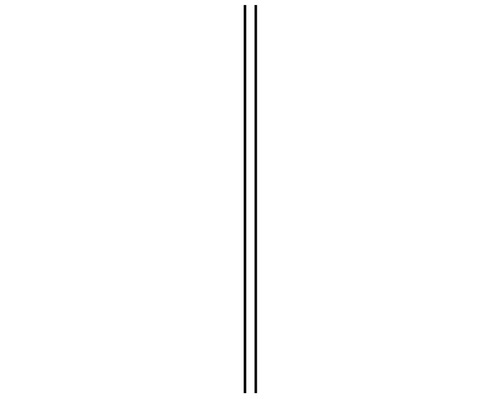 Deux tiges métalliques