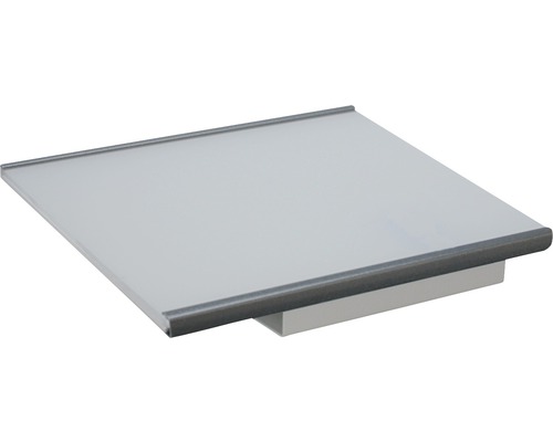 Regalboden aus Glas mit Halterung