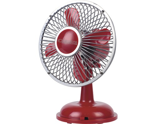 Tischventilator Sonnenkönig Retro Fan 2.5 W rot