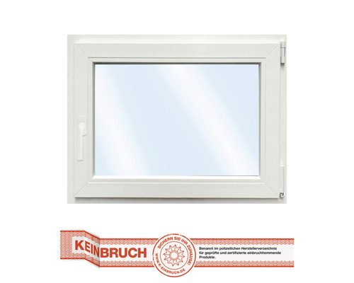 Kunststofffenster RC2 VSG ARON Basic weiss 1150x950 mm DIN Rechts