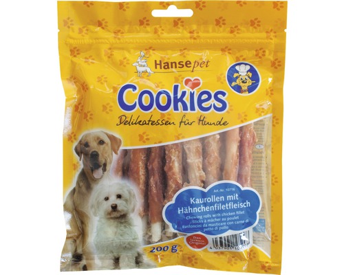 Hundesnack Cookies Hähnchenfilet auf Kaurolle 200 g-0