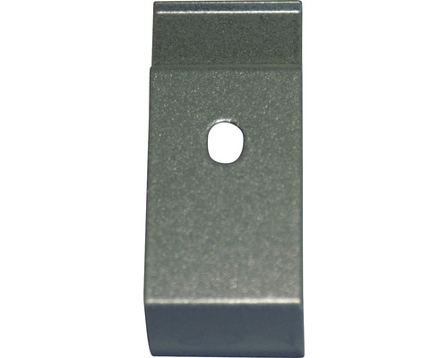 Metallhalter mit Loch zur Befestigung