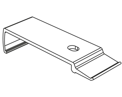 Metallhalterung mit Loch zur Befestigung
