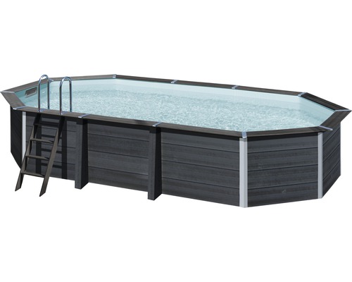 Piscine hors sol avec échelle