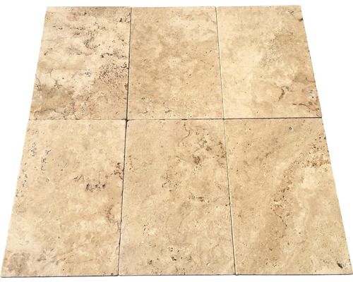 Six carreaux de travertin pour l'intérieur