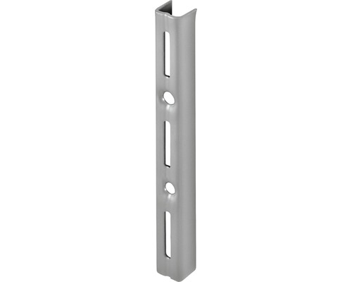 Dolle Rail mural 1 rangée 145 mm argent Support d''étagère avec trous