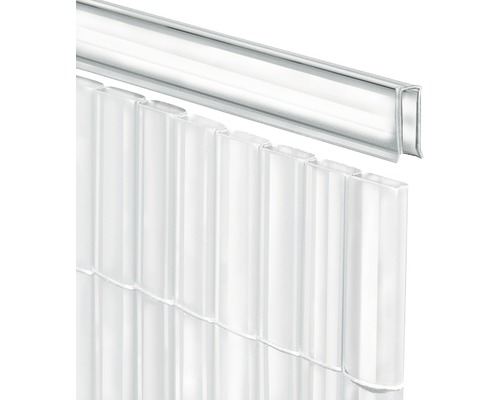 Profilé de recouvrement en U videx pour Rügen 150 cm transparent Plaques alvéolaires avec profilé