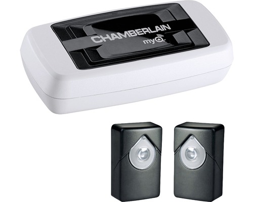 Kit de démarrage MyQ Chamberlain 830REV Commande de portail par smartphone Chamberlain MyQ détecteur de sécurité et commande de porte de garage