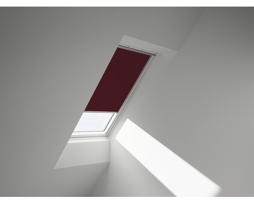 Store occultant VELUX uni marron foncé électrique cadre aluminium DML P08 4559S