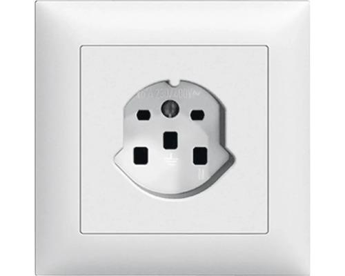 Edizio Due UP Steckdose T25 weiss Steckdose mit Schweizer Standard