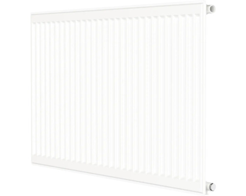 Radiateur à vanne Rotheigner type E (10) 8 connexions (latérales, en bas à droite ou raccordement central) 500 x 400 mm blanc avec languettes de fixation Radiateur plat
