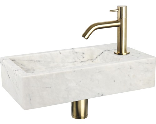 Vasque en marbre avec robinet