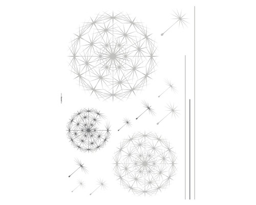 Illustration de graines de pissenlit