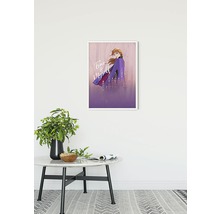 Affiche encadrée représentant Anna de La Reine des neiges avec l''inscription True to Myself