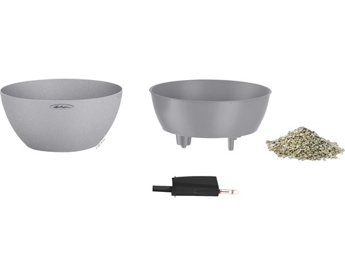 Blumenkasten mit Einsatz, Tongranulat und Wasserstandsanzeiger