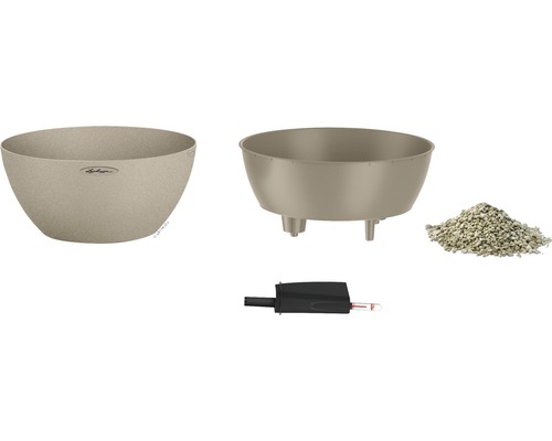 Blumenkasten mit Einsatz, Substrat und Feuchtigkeitsmesser